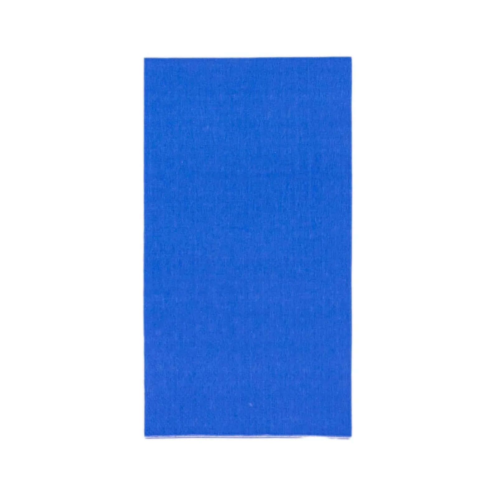 50-Pack Paper Napkins Soft Royal Blue - Disposable 2-Ply Cocktail and Beverage Napkins for Weddings