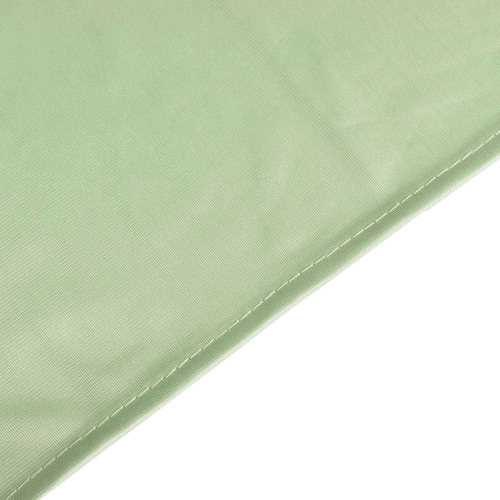 Premium Scuba Rectangular 60x102 Tablecloth Sage Green - Wrinkle Free & Stain Resistant Table Cover