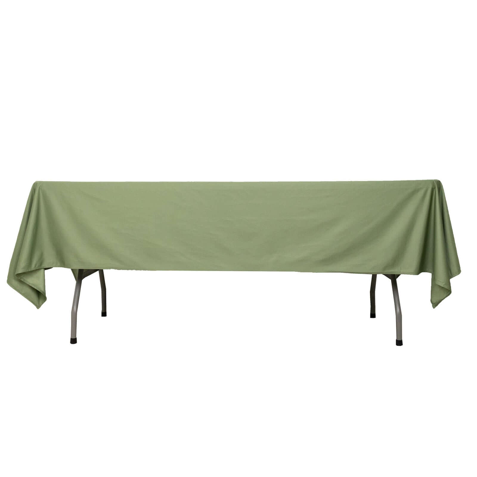 Premium Scuba Rectangular 60x102 Tablecloth Dusty Sage Green - Wrinkle Free & Stain Resistant Table Cover