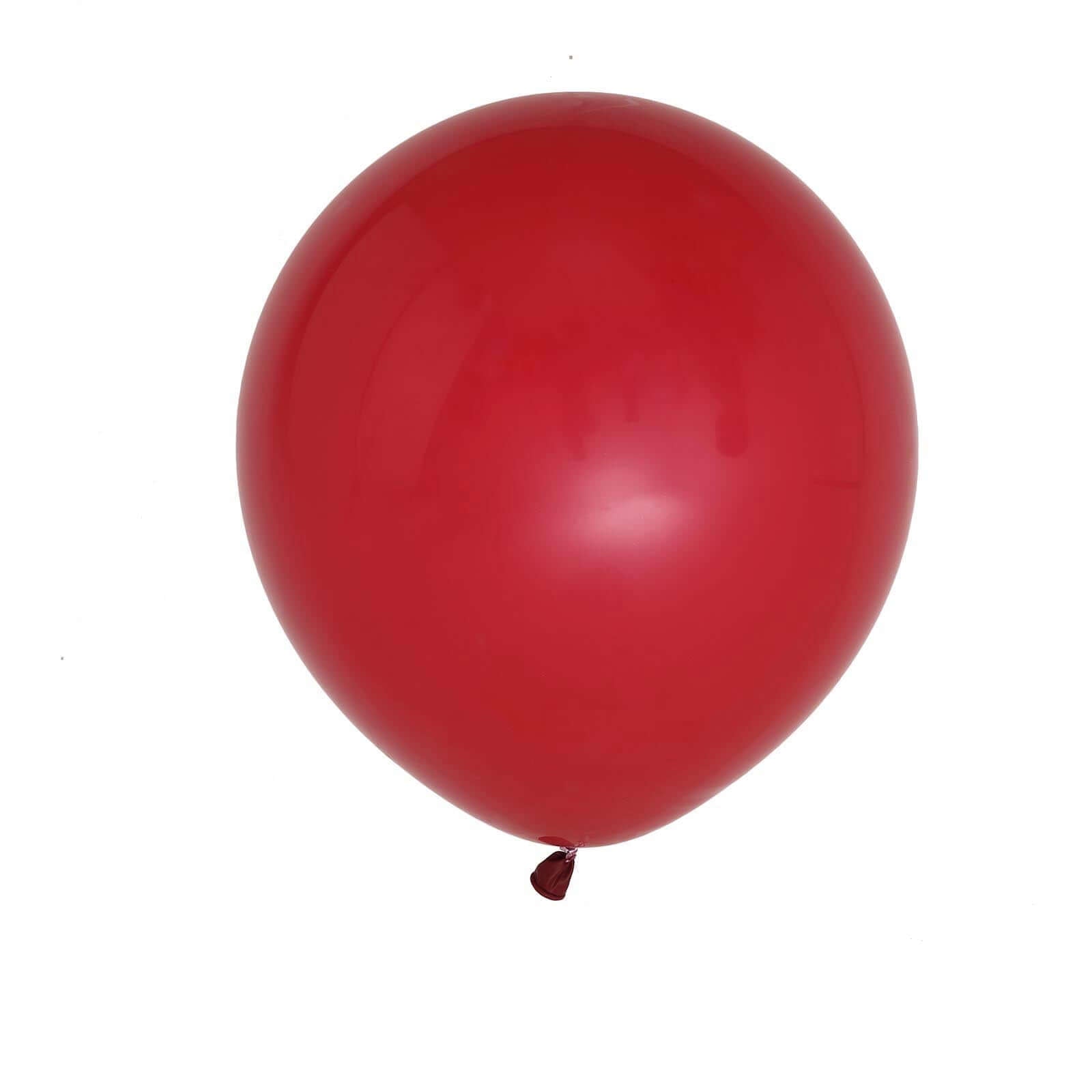 10 Pack 18 Matte Pastel Burgundy Helium or Air Latex Party Balloons