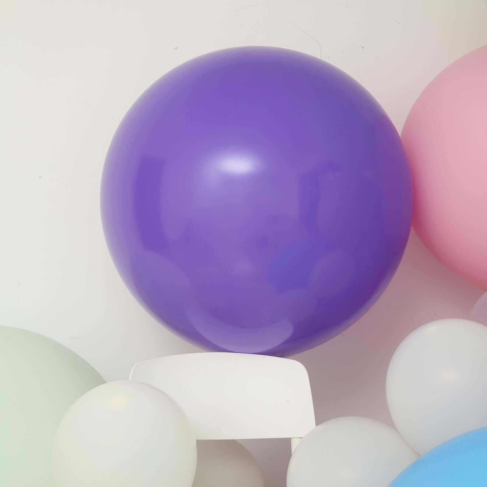 2 Pack 32 Large Matte Purple Helium or Air Premium Latex Balloons