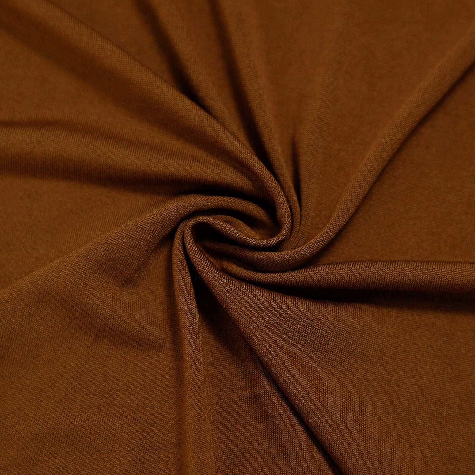 6ft Cinnamon Brown Spandex Fitted Chiara Backdrop Stand Cover For Round Top Wedding Arch