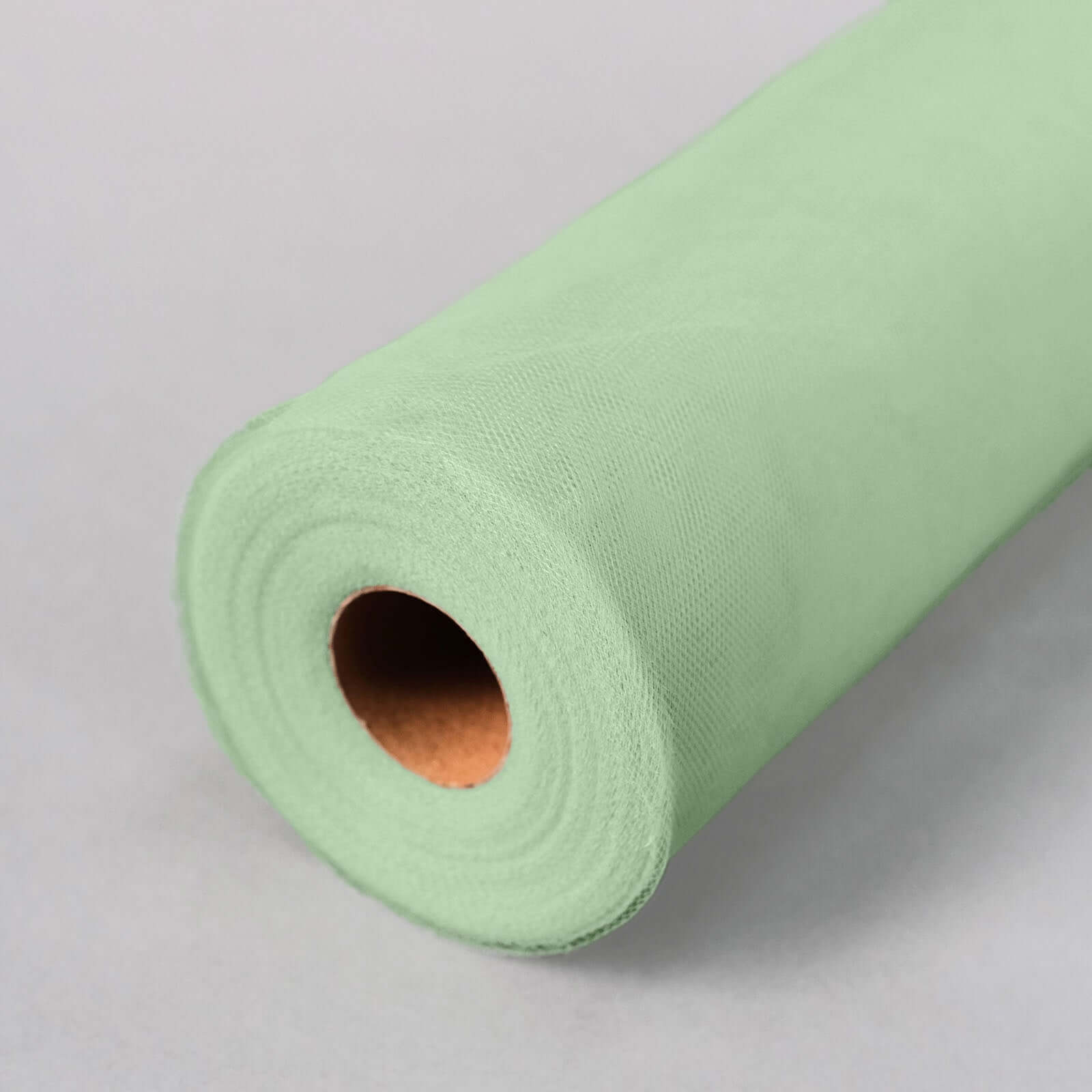 12x100 Yards Sage Green Tulle Fabric Bolt, Sheer Fabric Spool Roll For Crafts