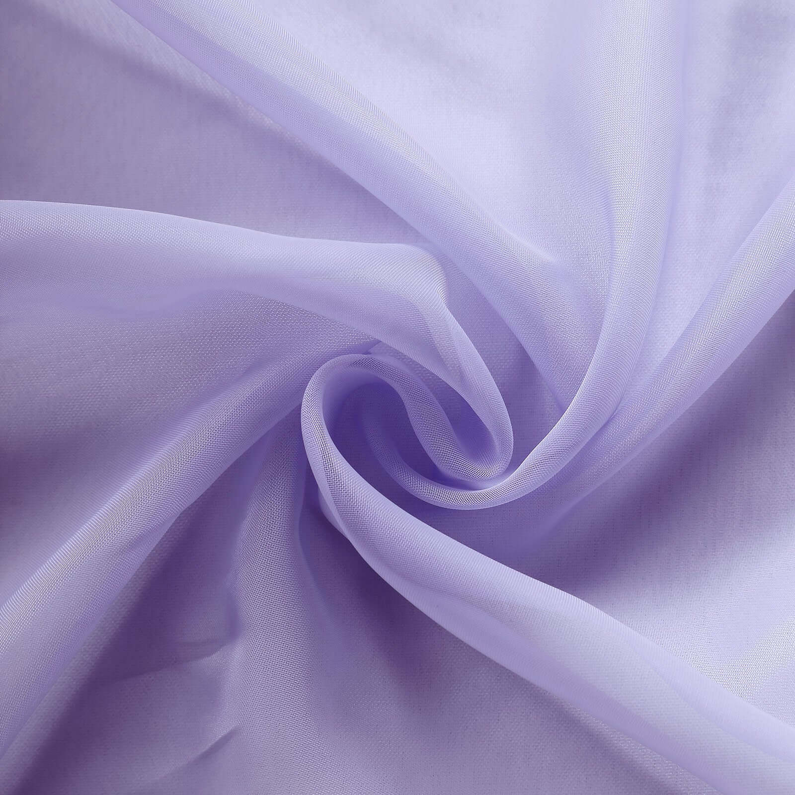 5 Pack Premium Chiffon Chair Sashes Lavender Lilac - Soft & Lightweight Designer Chair Bows 22x78