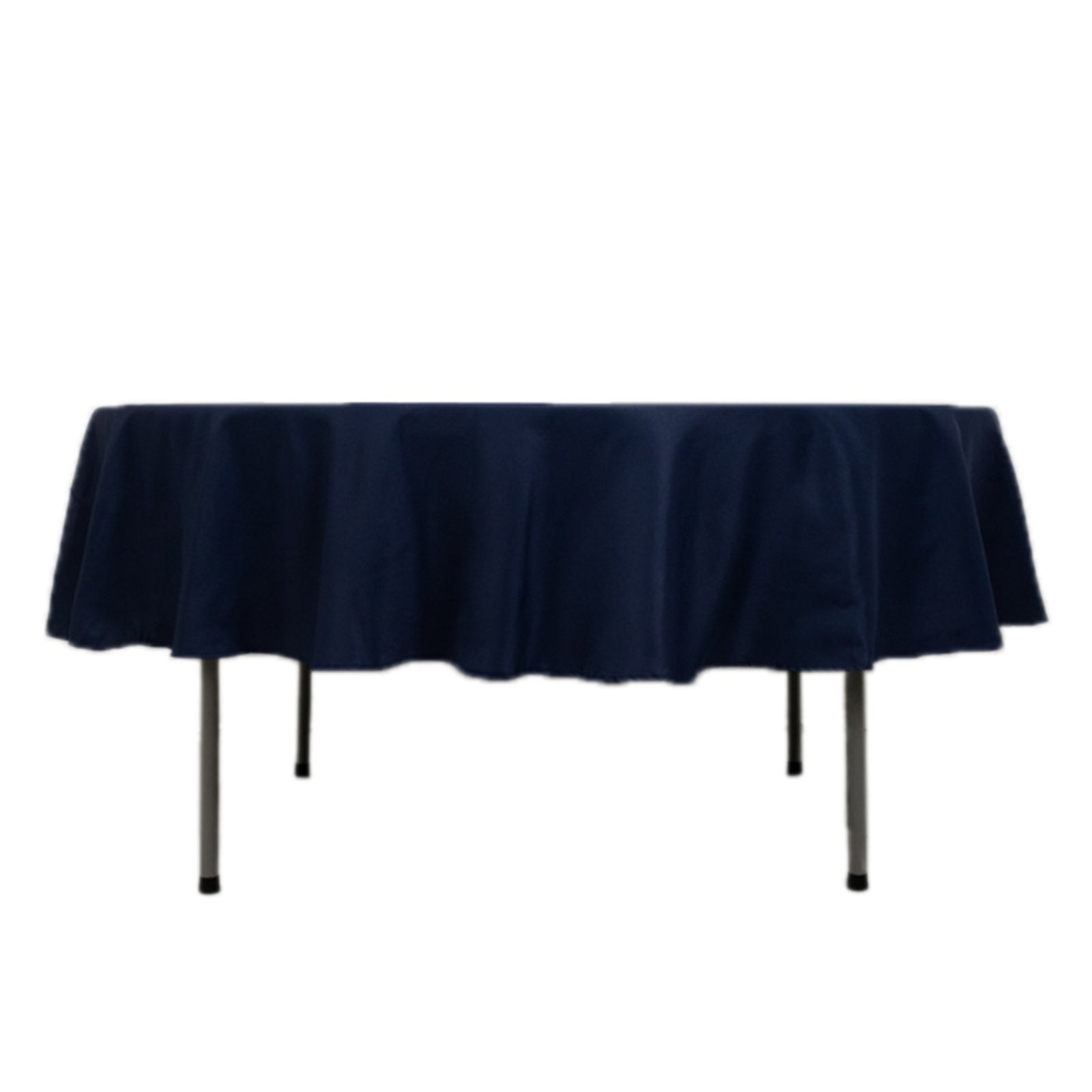 Fire Retardant Premium Polyester 90 Round Tablecloth Navy Blue - High-Performance Table Cover