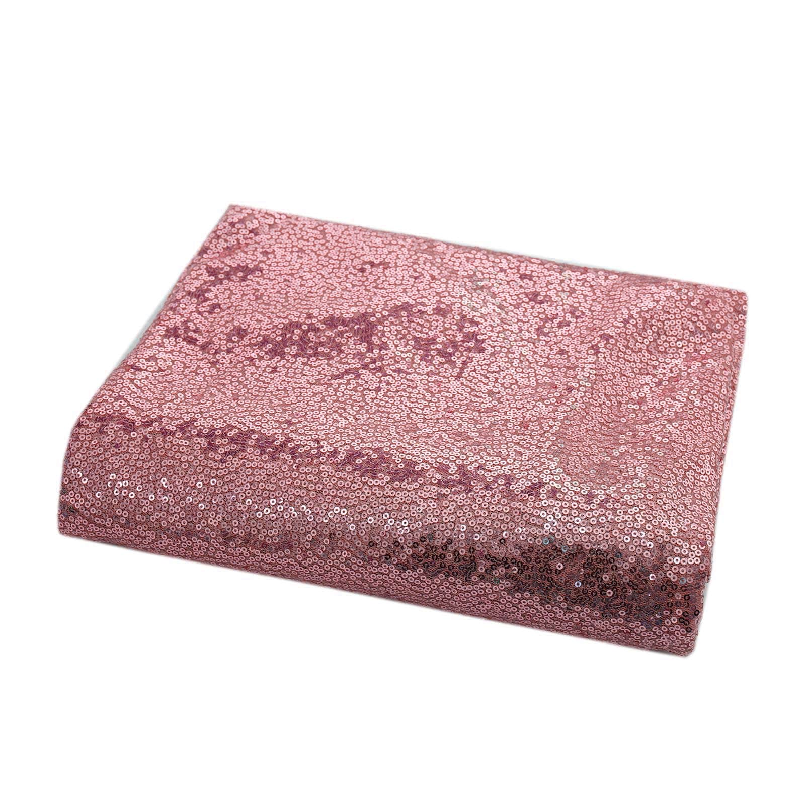 54x4 Yards Pink Sequin Fabric Bolt, Sparkly DIY Craft Fabric Roll