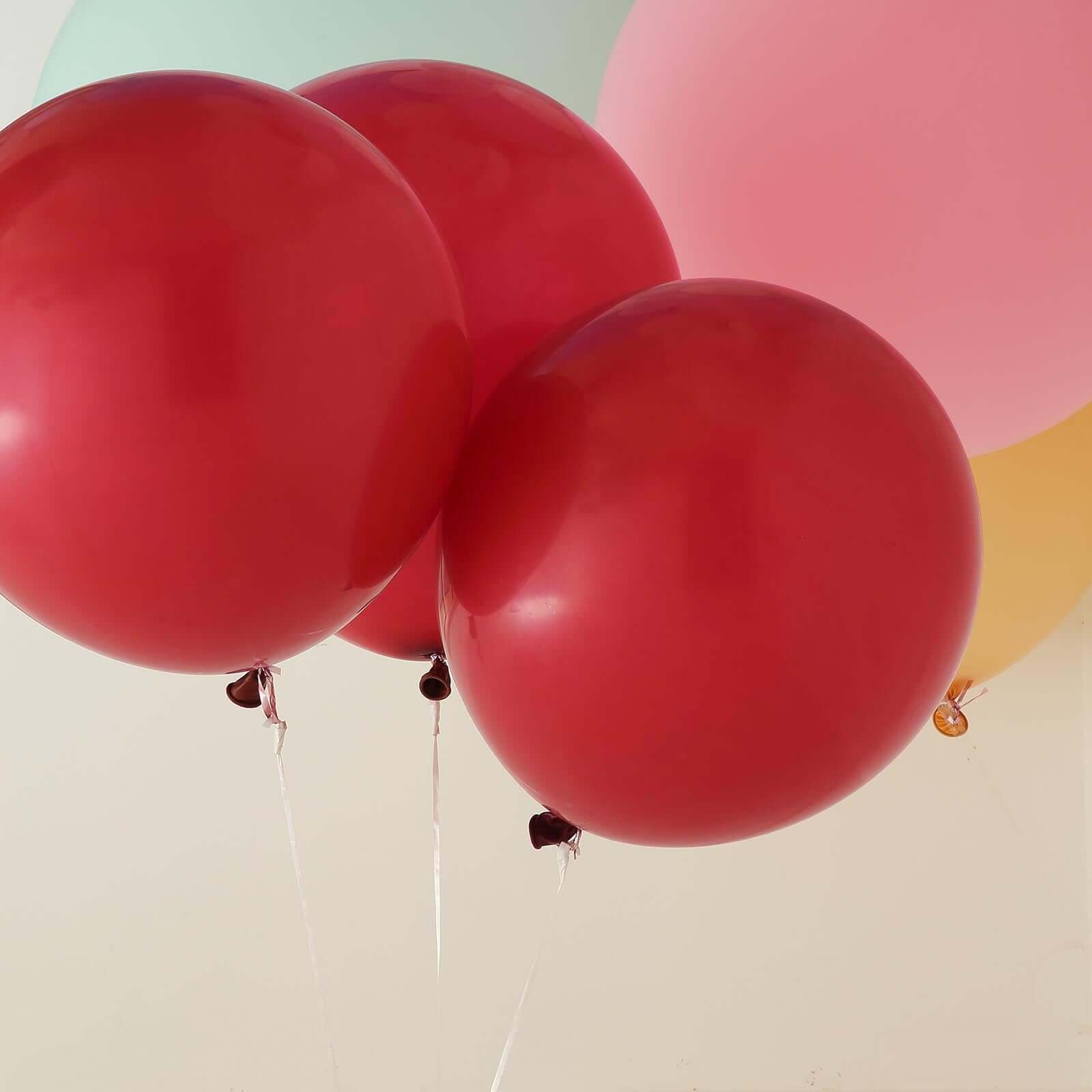 10 Pack 18 Matte Pastel Burgundy Helium or Air Latex Party Balloons