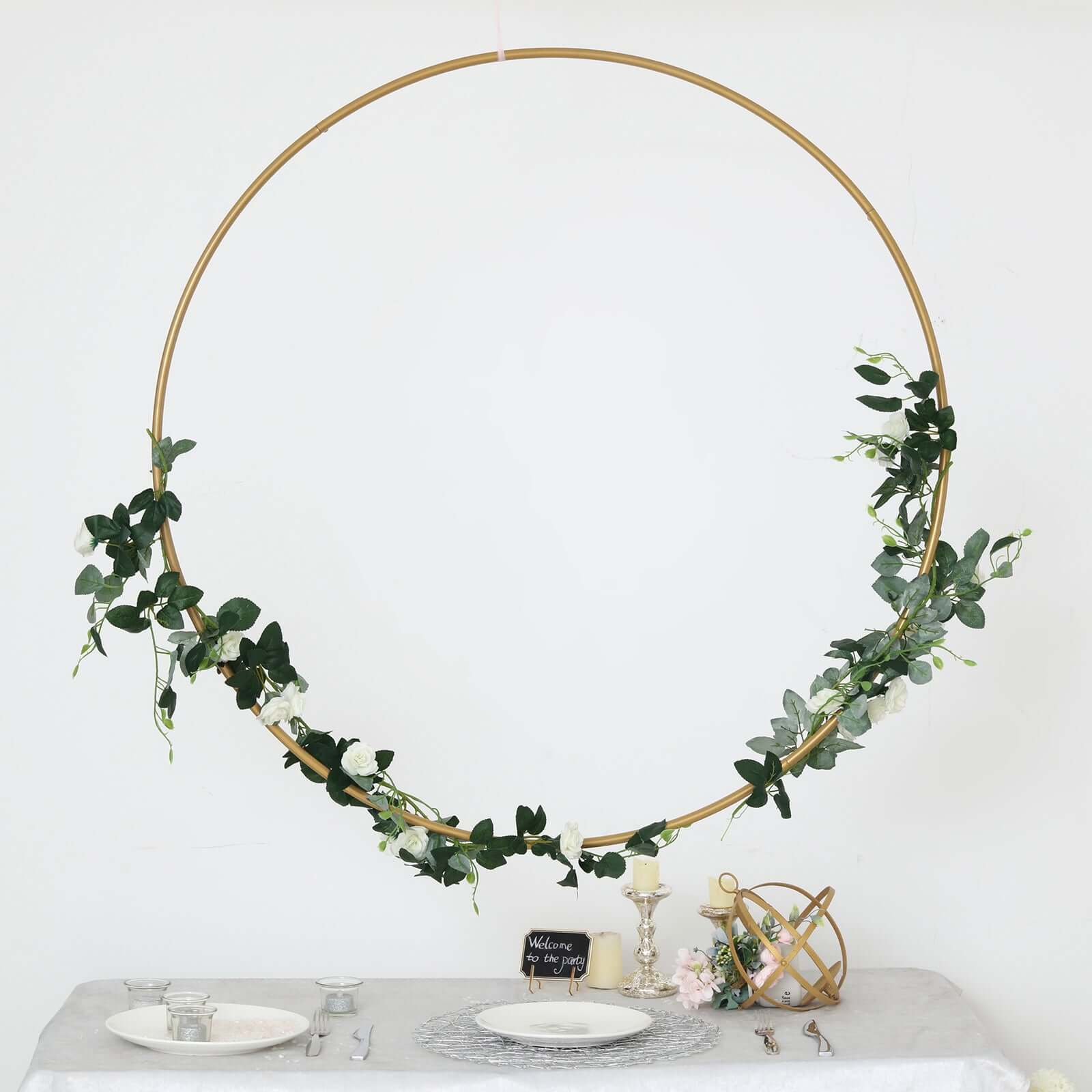 40 Gold Heavy Duty Metal Hoop Wreath, Floral Hoop