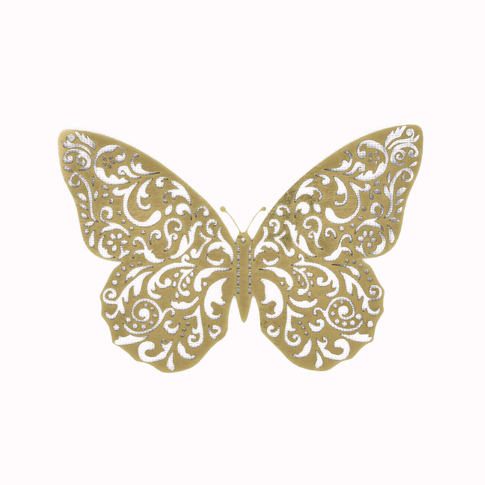 12-Pack 3D Butterfly Wall Decals, DIY Removable Mural Stickers Gold Cake Decorations Eye-Catching Design