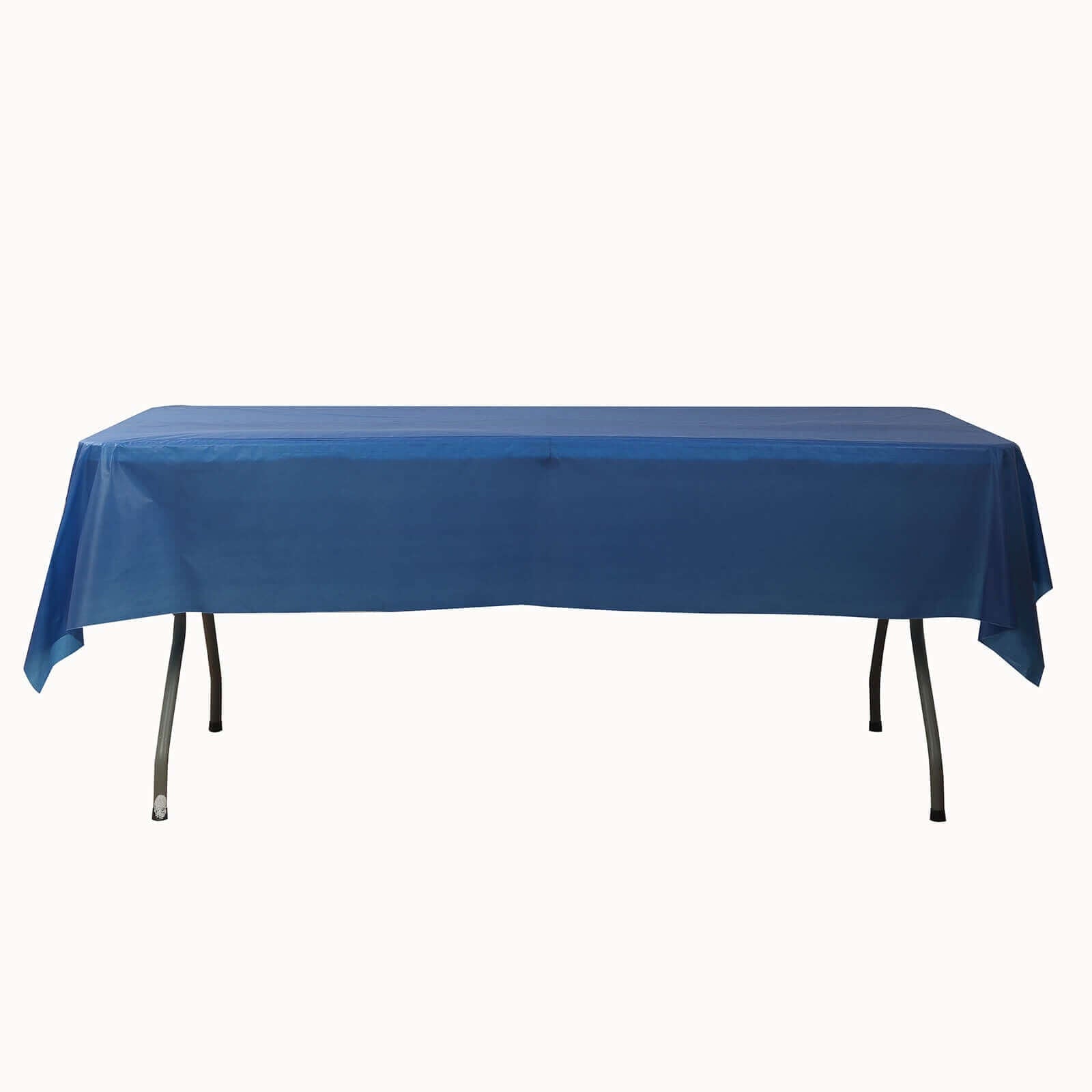 Plastic Table Cover Roll Navy Blue with Slide Cutter - Customizable Disposable Tablecloth Roll 54x300ft