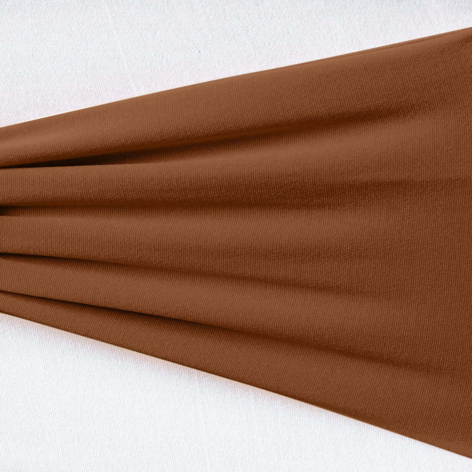 5 Pack Stretch Spandex Chair Sashes Cinnamon Brown - Fitted Finish Two Ply Heavy Duty Chair Bands 5x12