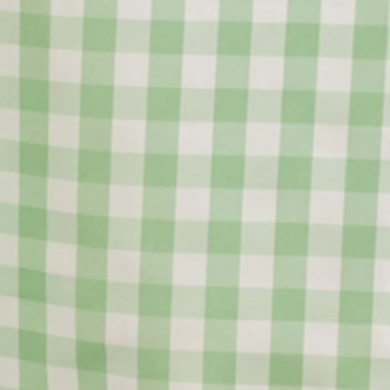 Polyester 70x70 Square Tablecloth White/Sage Green - Checkered Buffalo Plaid Table Cover