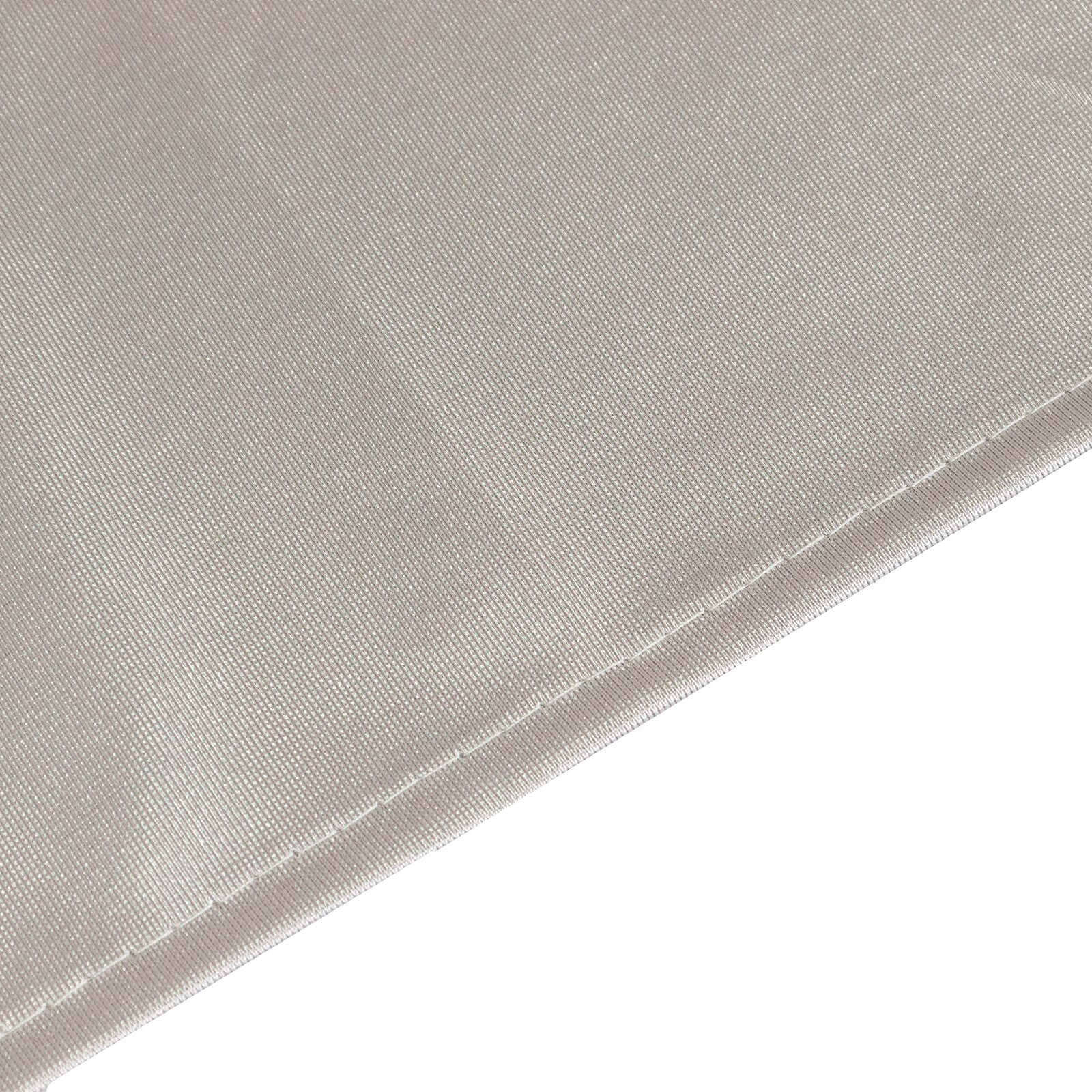 Premium Scuba Square 70x70 Tablecloth Shimmer Silver - Wrinkle Free & Stain Resistant Table Cover