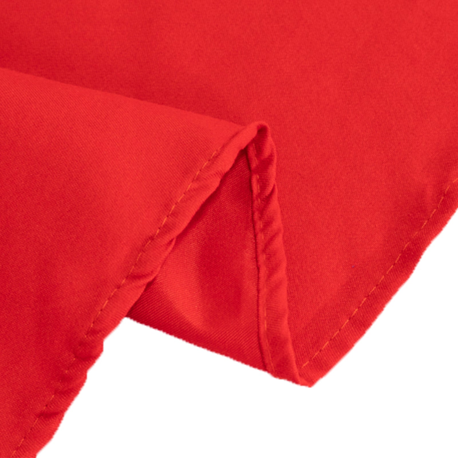 Cotton Blend 70 Round Tablecloth Red - Wrinkle-Resistant Table Cover