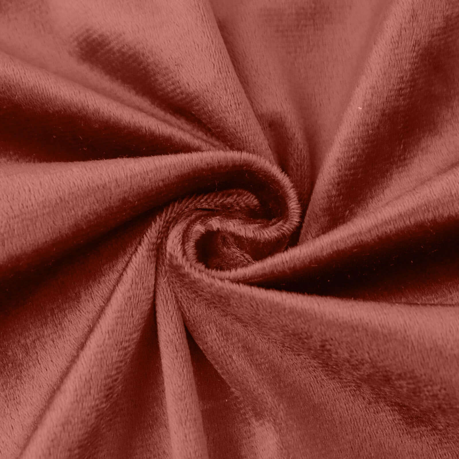 Premium Velvet 120 Round Tablecloth Terracotta (Rust) - Reusable Soft & Seamless Table Cover