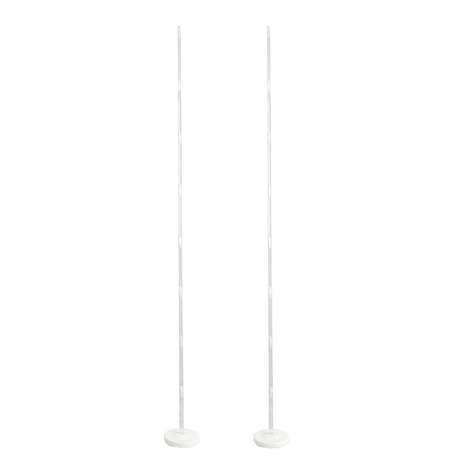 2 Pack White Balloon Column Stand Kit, 8ft Balloon Towers