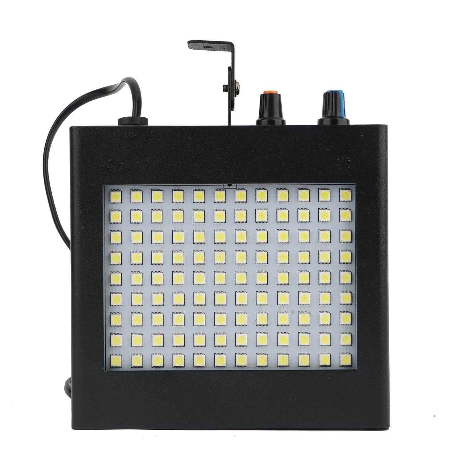 25W 108 LED Super Bright White Strobe Light With Dual Mode Flash & Speed Control