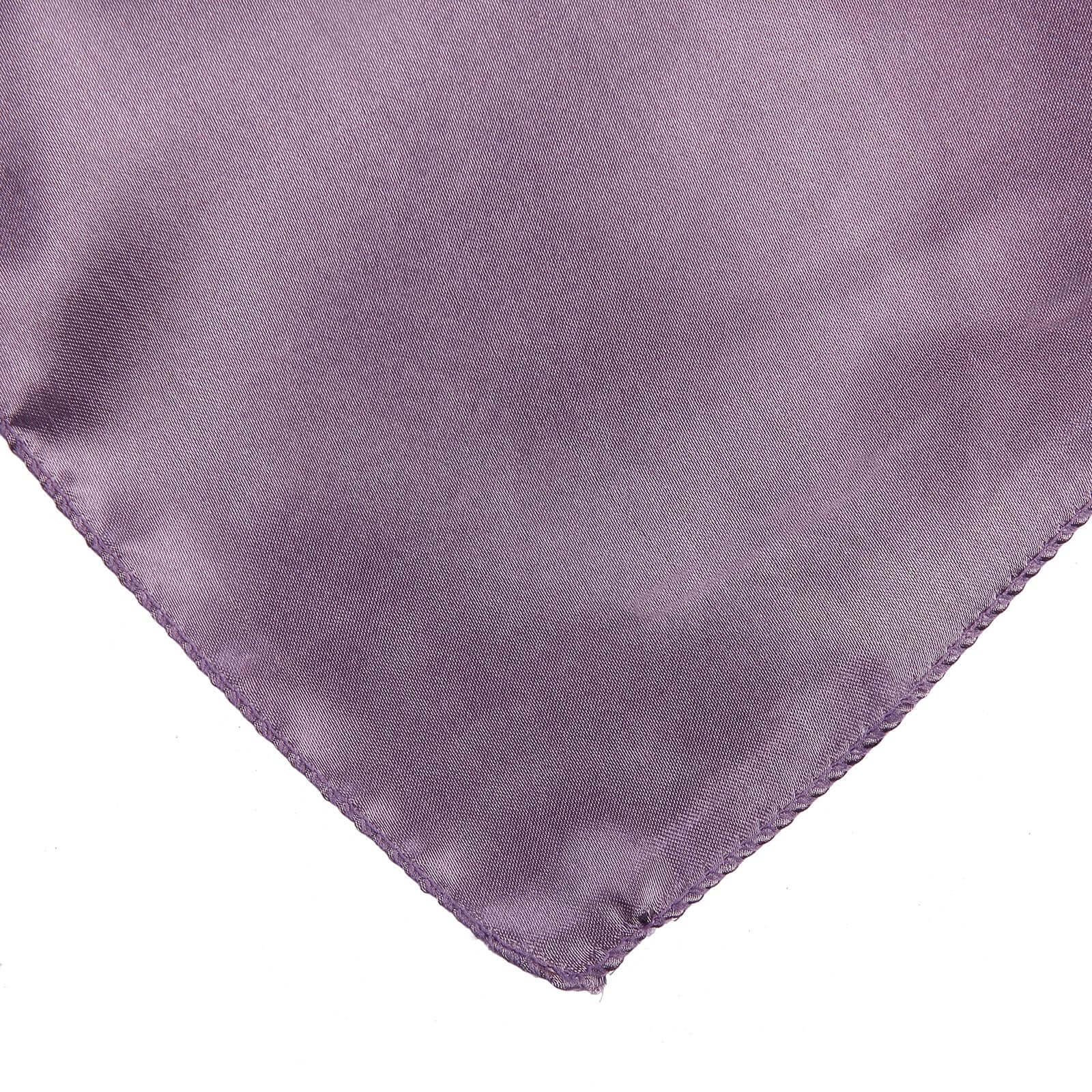 Satin 72x72 Table Overlay Square Tablecloth Violet Amethyst - Smooth Finish Table Cover