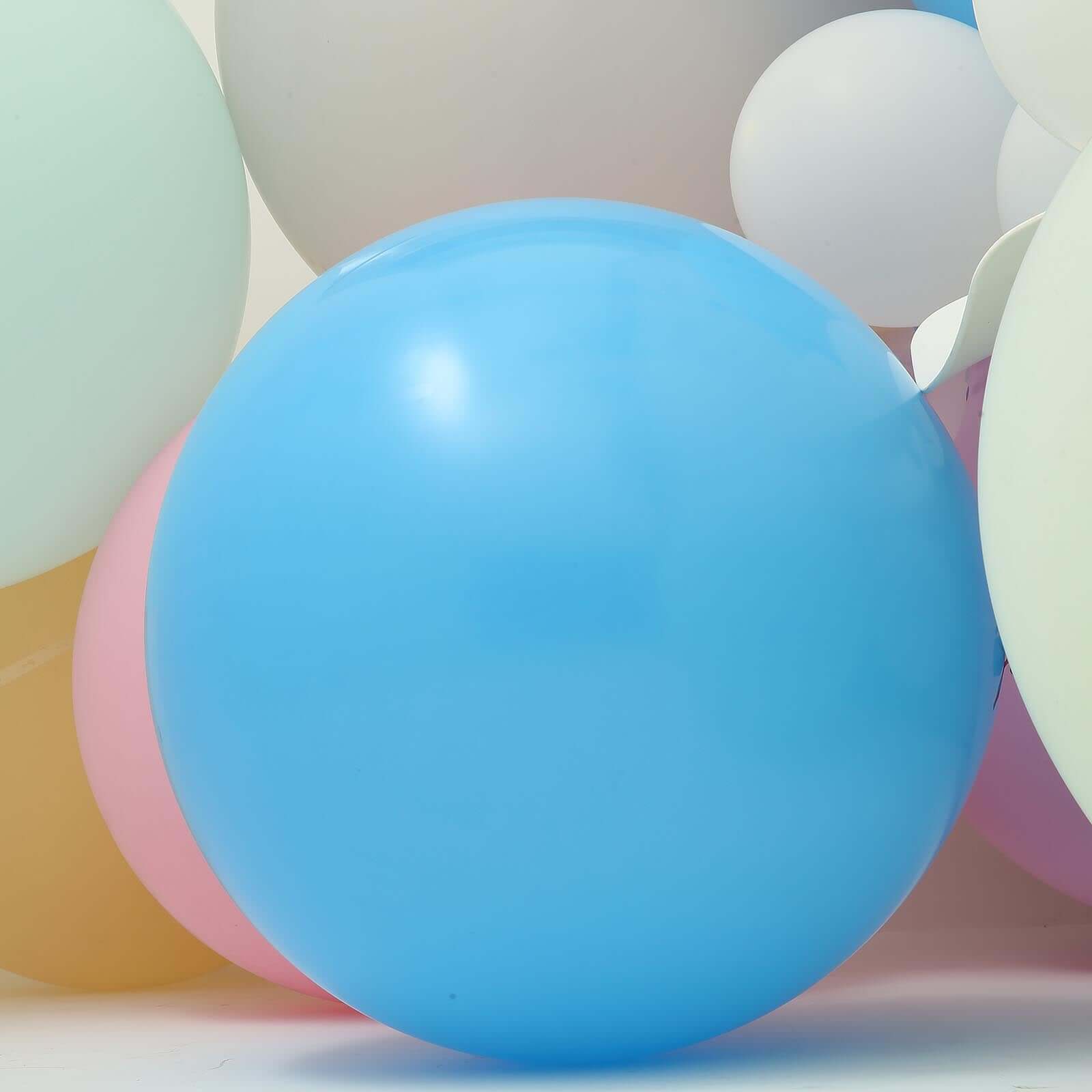 2 Pack 32 Large Matte Pastel Light Blue Helium Air Premium Latex Balloons