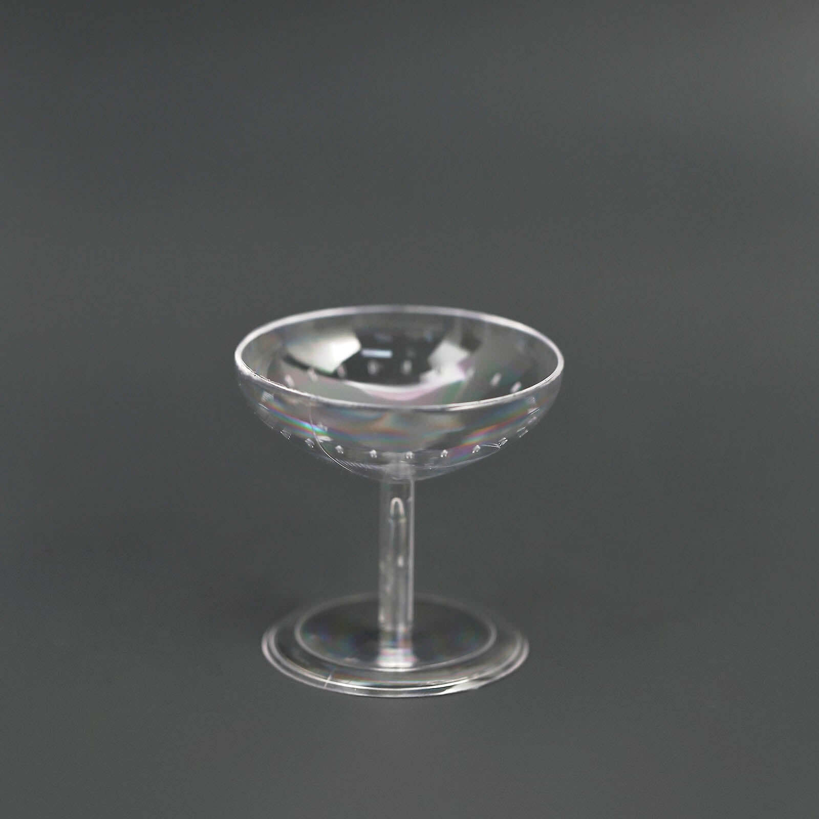 12-Pack Plastic Dessert Cup Candy Dishes Clear - Decorative Mini Pedestal Stands for Treats 2