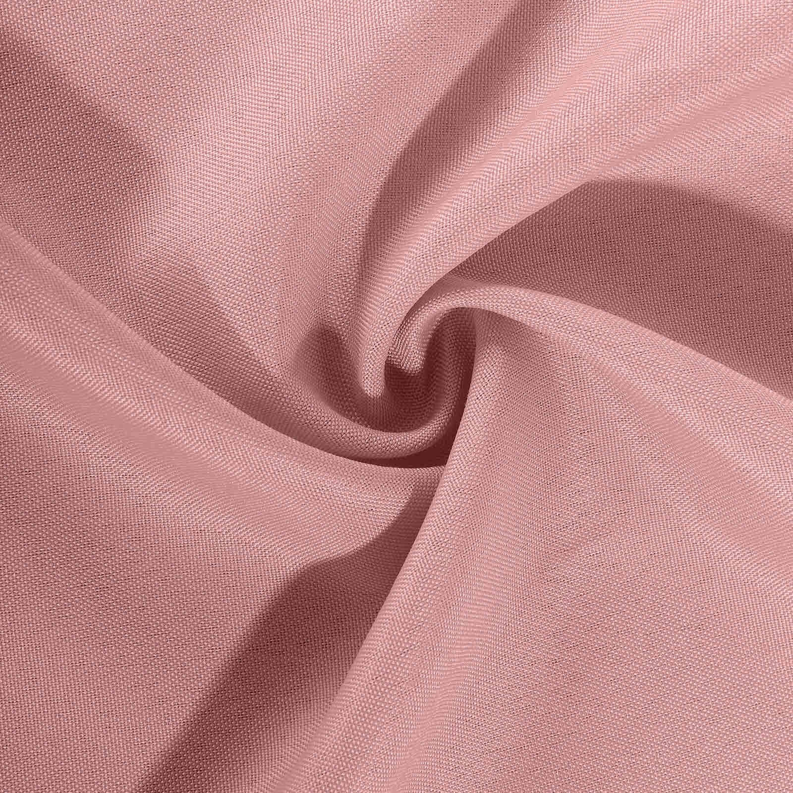 10 Pack Polyester Chair Cover for Banquet Chairs Dusty Rose - Stain-Resistant Reusable Slip-On Slipcover