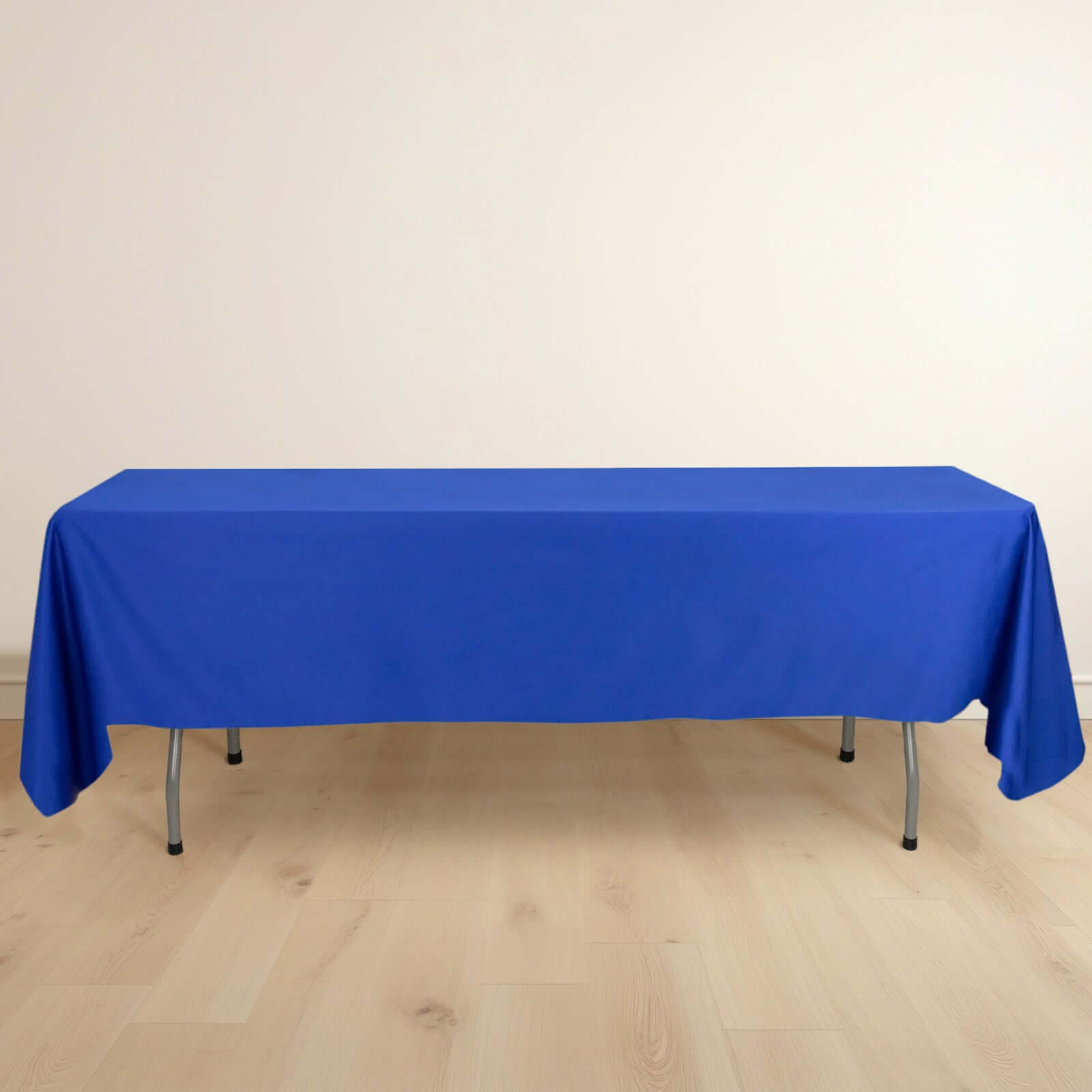 Premium Scuba Rectangular 60x102 Tablecloth Royal Blue - Wrinkle Free & Stain Resistant Table Cover