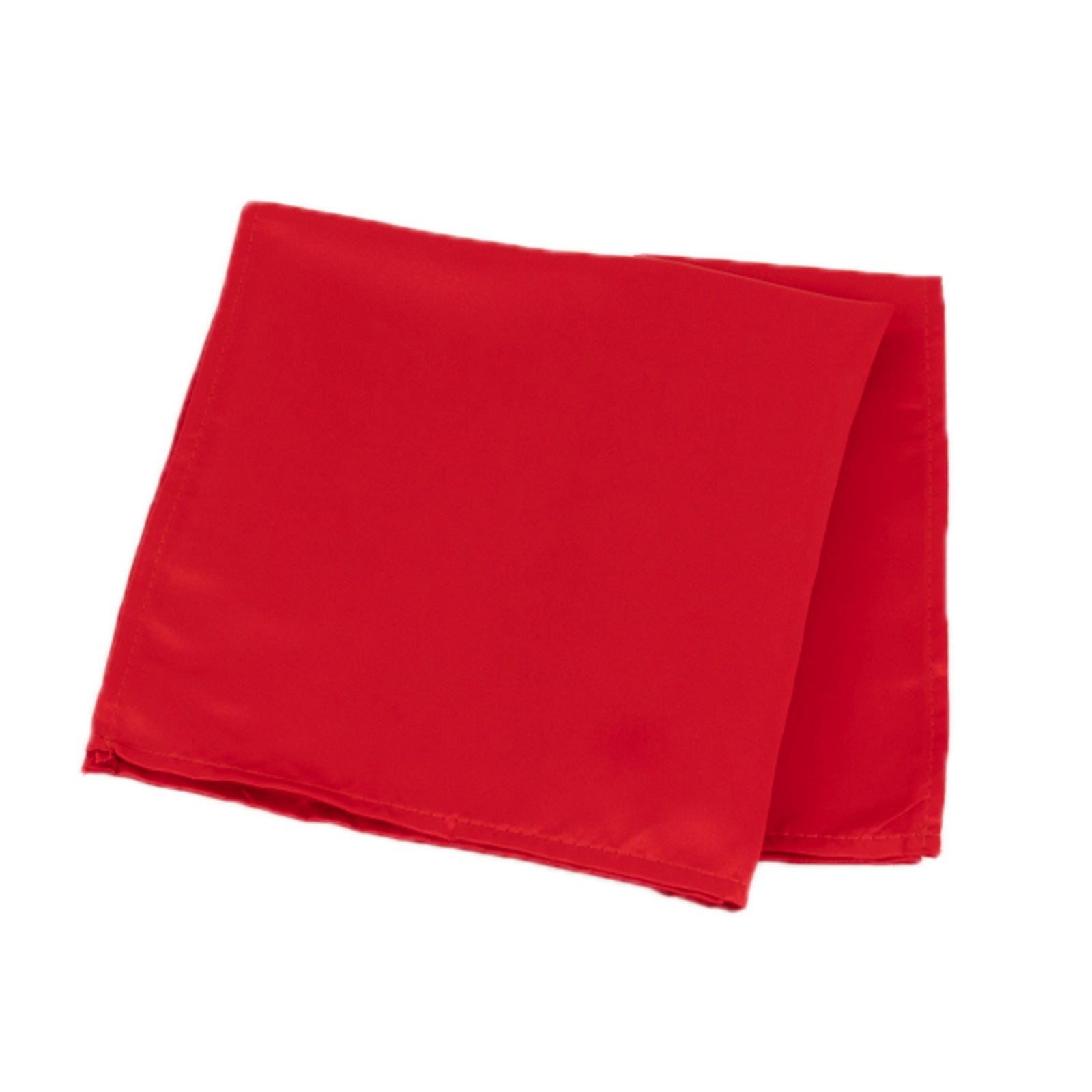 5 Pack Lamour Satin 20x20 Napkins Red - Soft Matte Finish Dinner Napkins