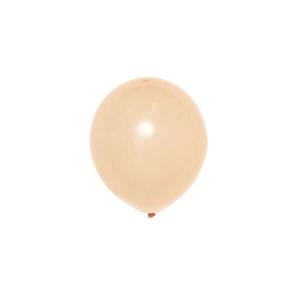 25 Pack 12 Matte Pastel Peach Helium or Air Latex Party Balloons