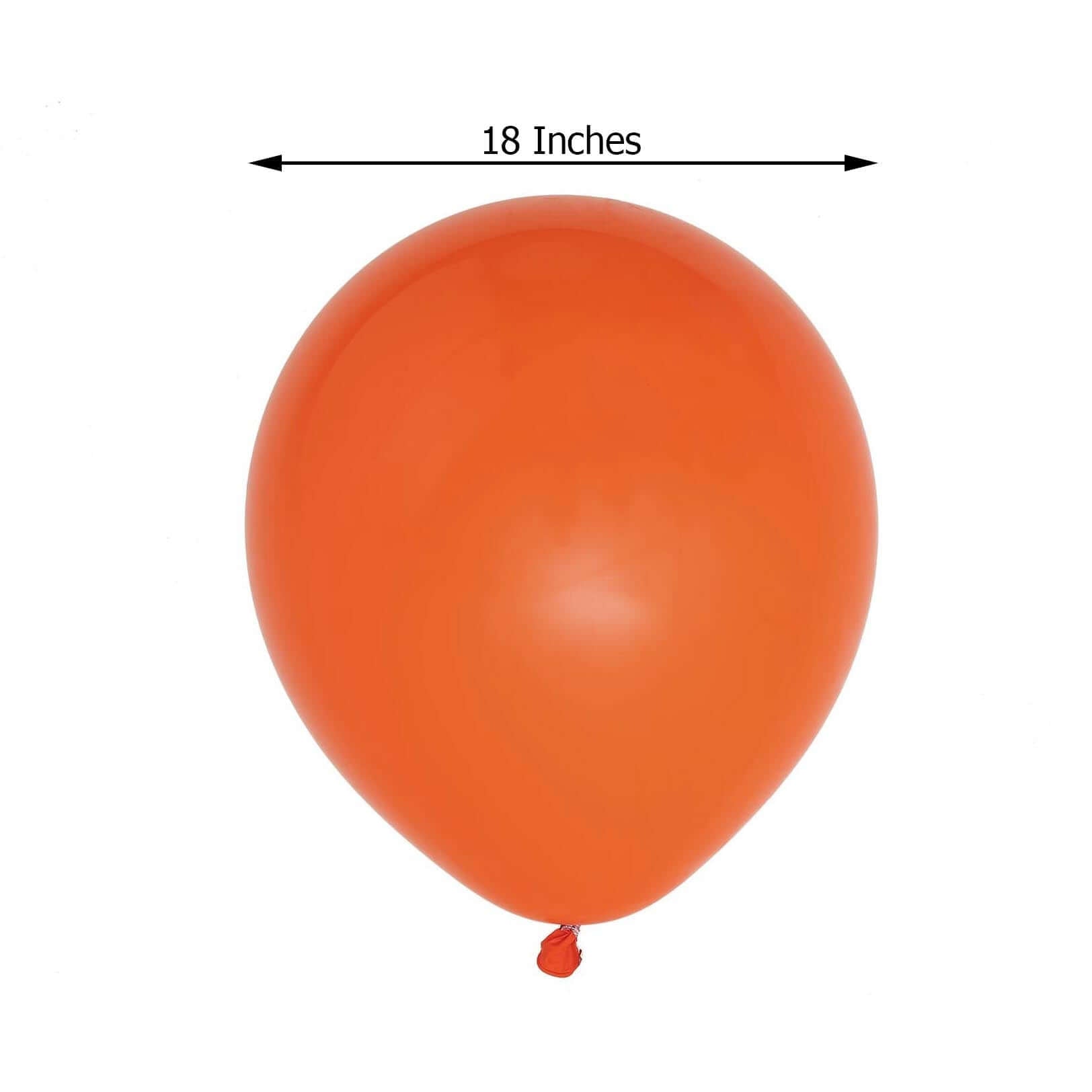 10 Pack 18 Matte Pastel Orange Helium or Air Latex Party Balloons