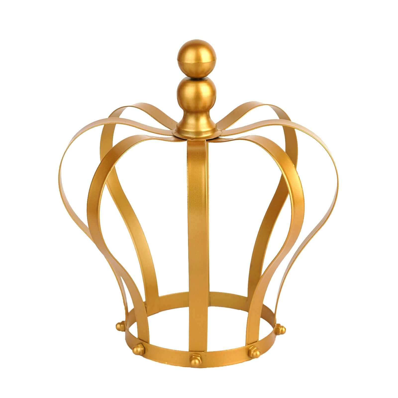 Metal Royal Crown Cake Topper Gold - Sophisticated Wedding Cake Centerpiece Decor for Themed Events 9