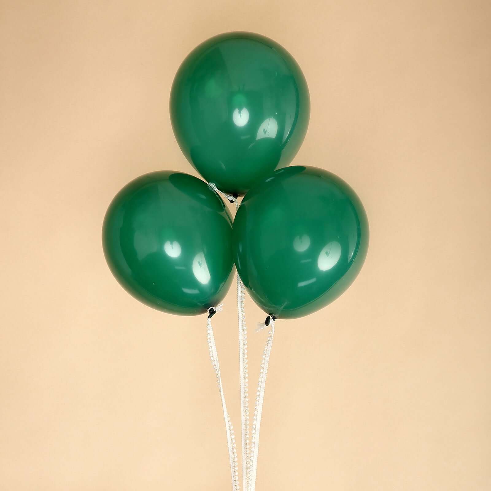 25 Pack 10 Matte Pastel Emerald Helium or Air Latex Party Balloons