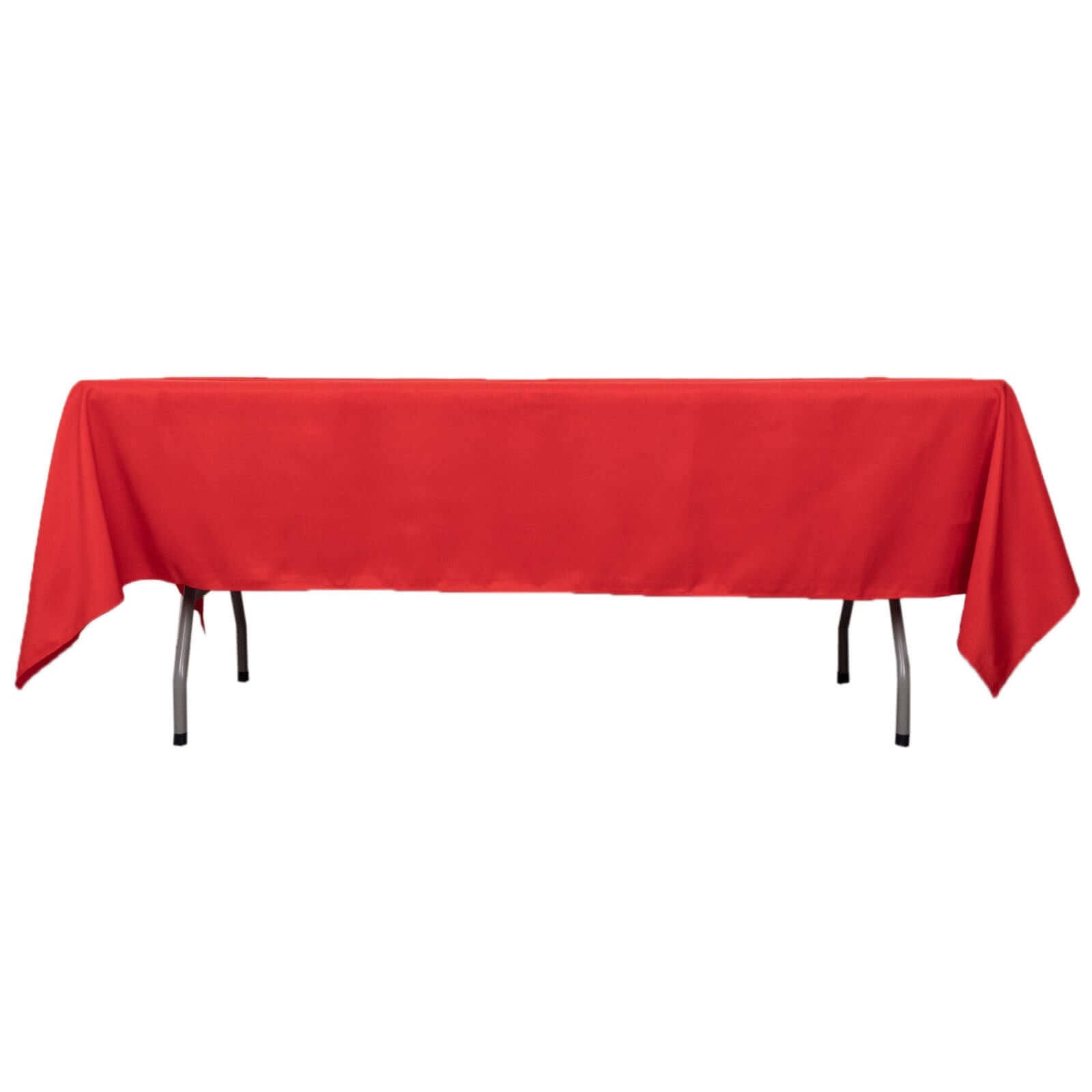 Premium Polyester 60x102 Rectangle Tablecloth Red - Durable 220GSM Wrinkle-Resistant Table Cover