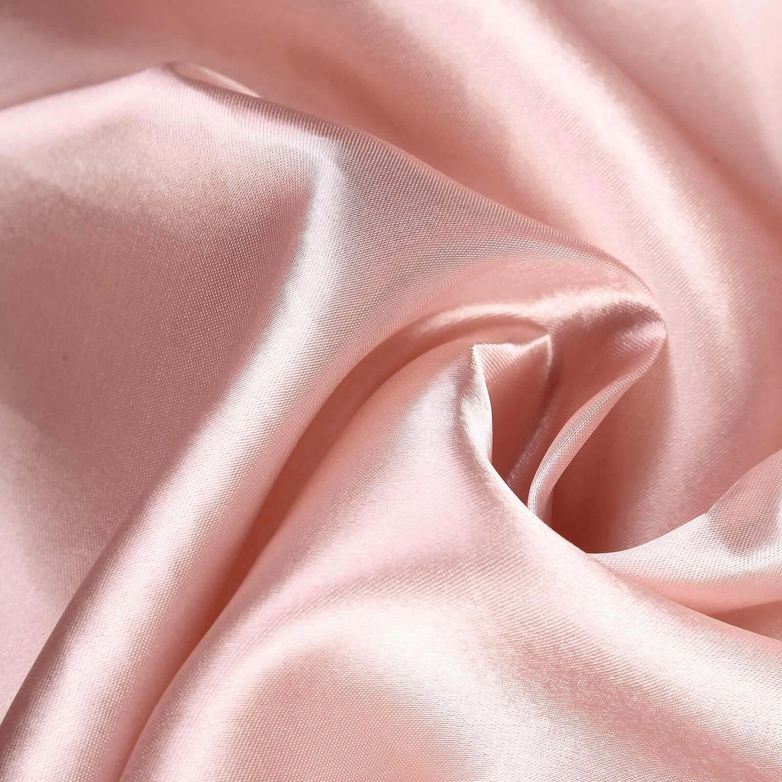 Satin Rectangular 90x156 Tablecloth Dusty Rose - Seamless Table Cover