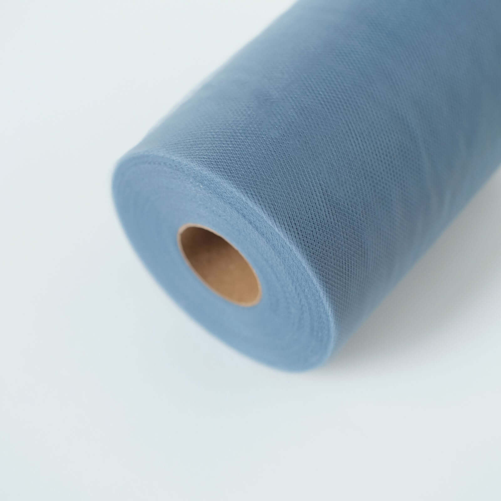 6x100 Yards Dusty Blue Tulle Fabric Bolt, Sheer Fabric Spool Roll For Crafts