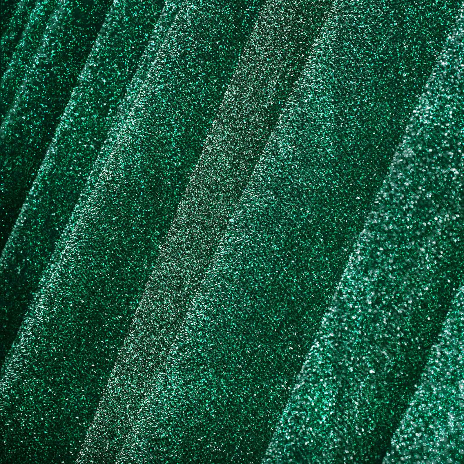 20ftx10ft Hunter Emerald Green Metallic Shimmer Tinsel Event Curtain Drapes, Backdrop Event Panel