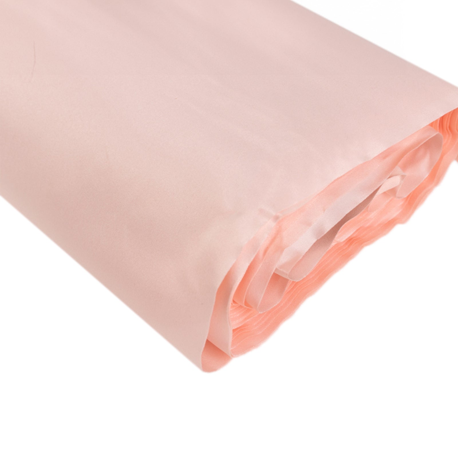 54x10 Yards Blush Lamour Satin Fabric Bolt, Heavy Matte Satin Fabric By The Yard