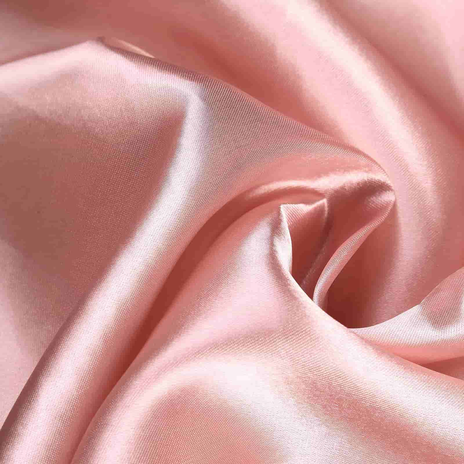 Satin 120 Round Tablecloth Dusty Rose - Stylish Seamless Table Cover