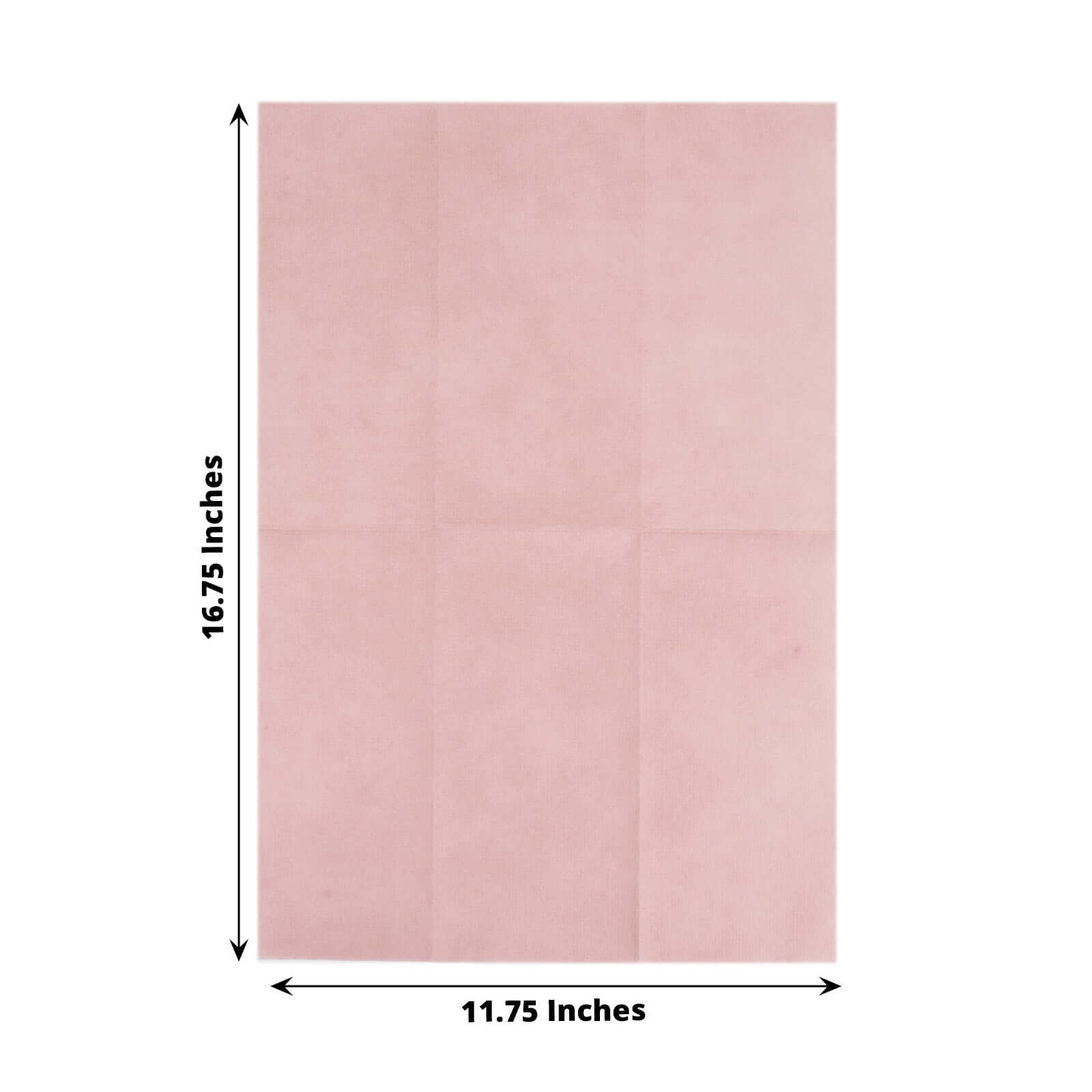 20-Pack Paper Linen-Like Napkins Dusty Rose - Disposable Hygienic Airlaid Guest Towels 8.5x4