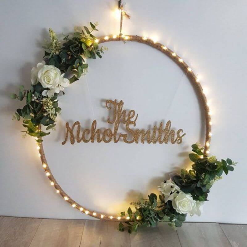 32 Gold Heavy Duty Metal Hoop Wreath, Floral Hoop