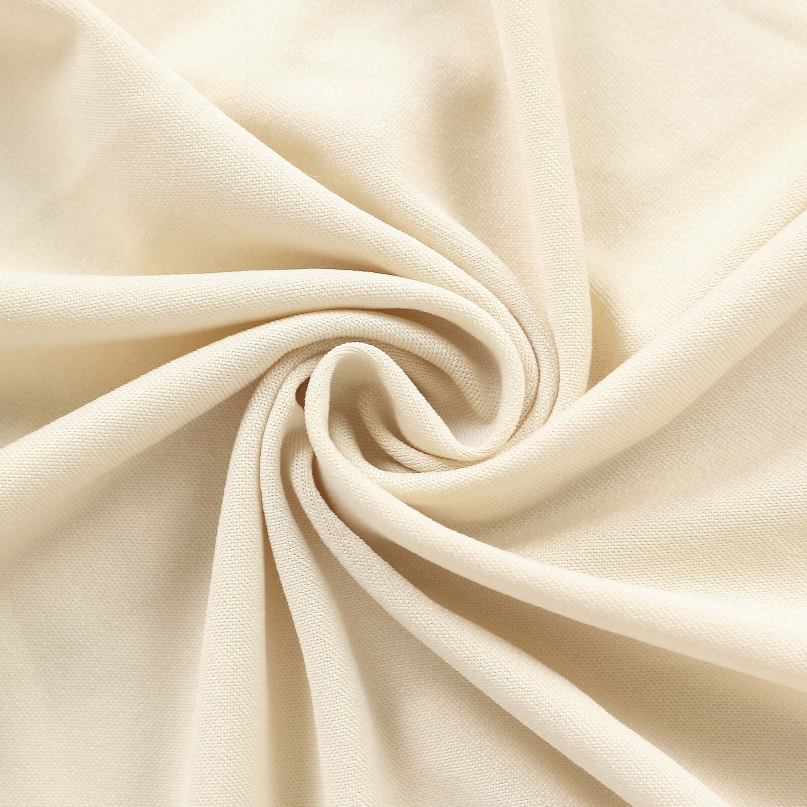 6ft Matte Beige Spandex Fitted Chiara Backdrop Stand Cover For Round Top Wedding Arch