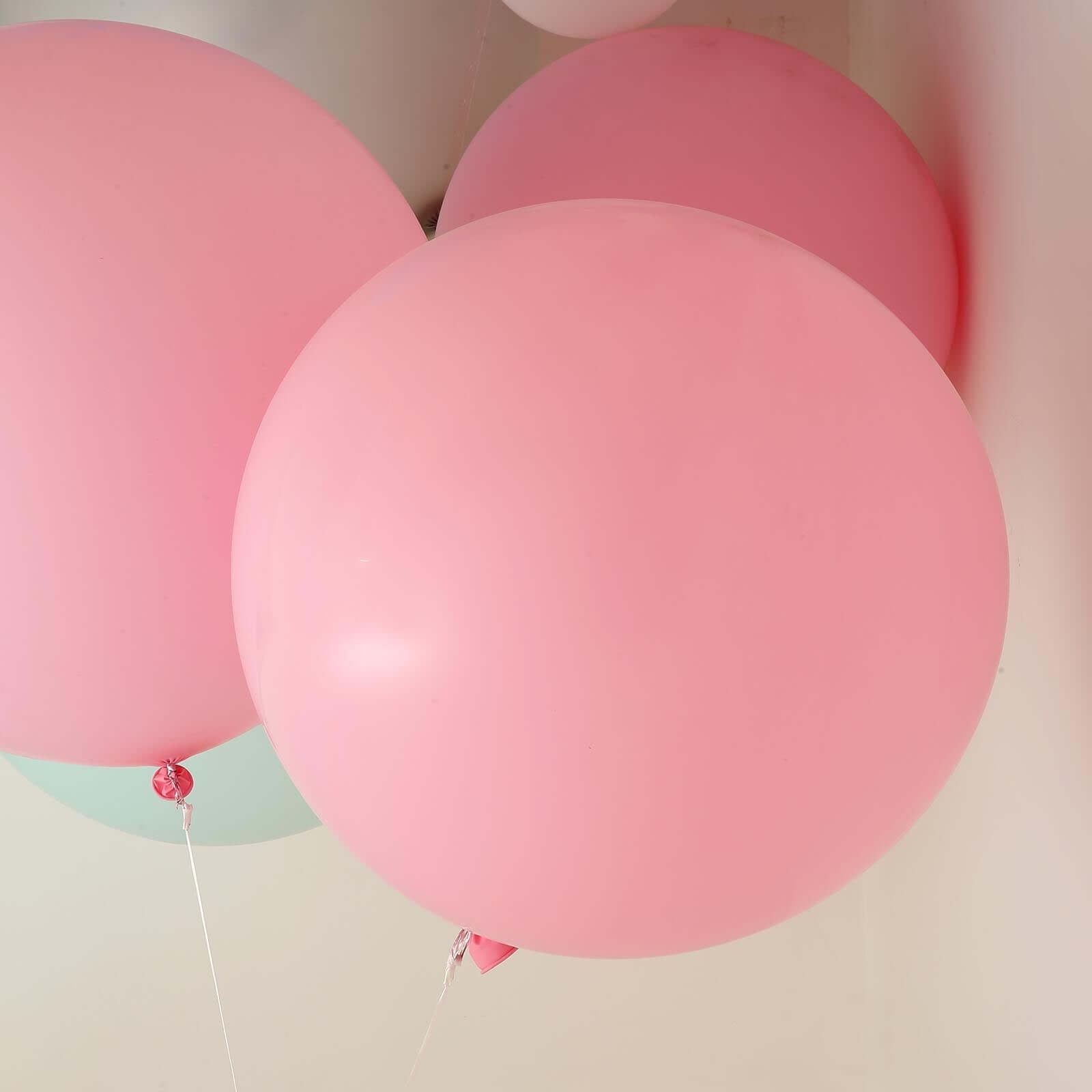 2 Pack 32 Large Matte Pastel Blush Helium or Air Latex Balloons