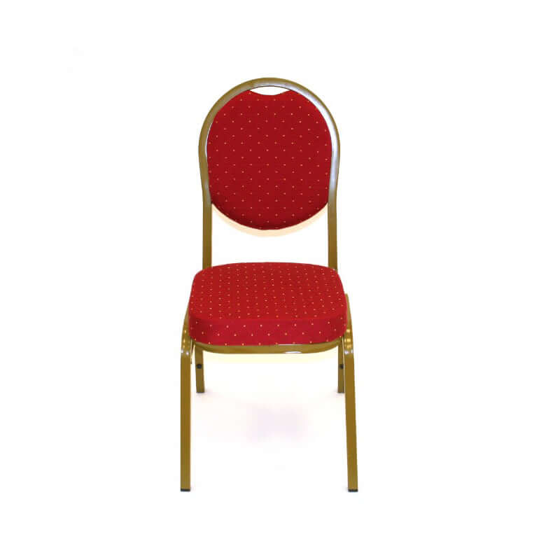 Satin Rosette Chair Cover for Banquet Chairs Gold - Stylish Stretch Fitted Slip-On Design for Sophisticated Gatherings