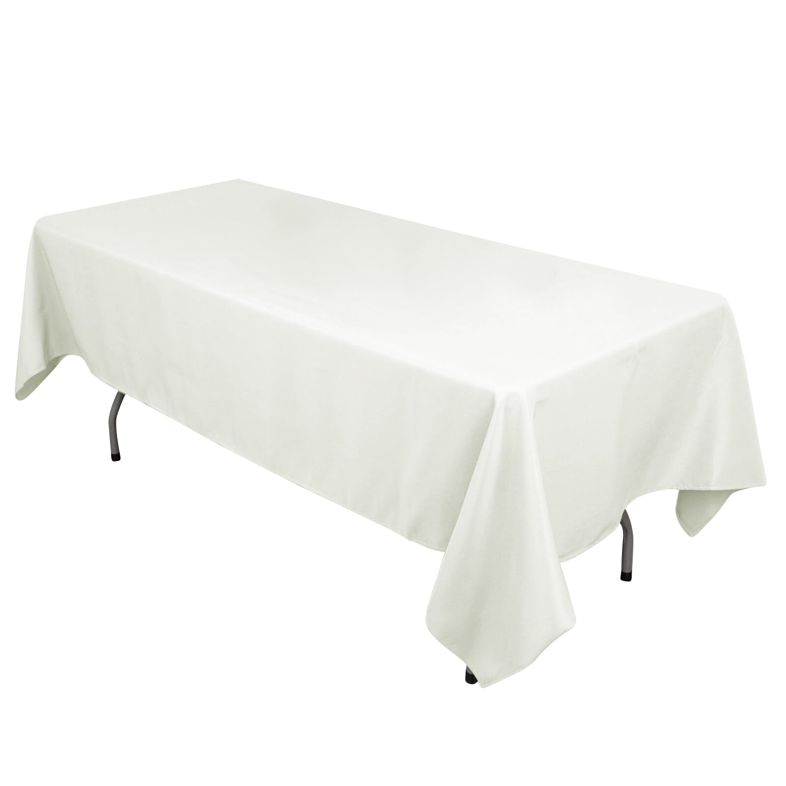 Cotton Blend 60x102 Rectangle Tablecloth Ivory - Wrinkle-Resistant Table Cover