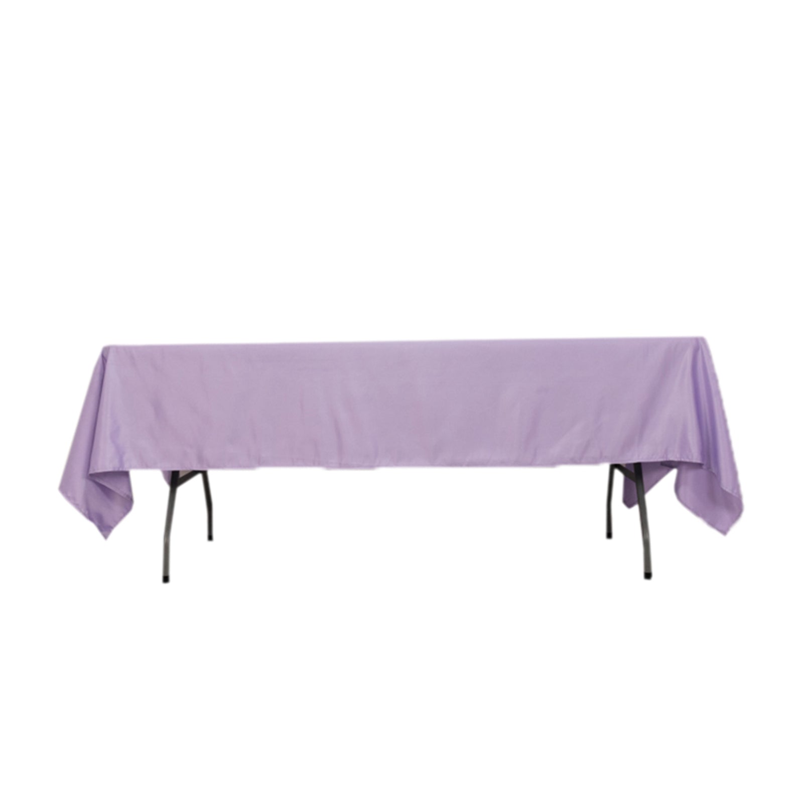 Lamour Satin 60x102 Rectangle Tablecloth Lavender Lilac - Durable & Silky Soft Feel Table Cover