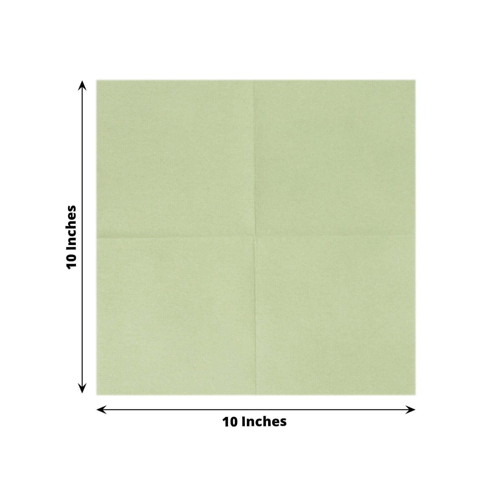 20-Pack Paper Linen-Like Cocktail Napkins Sage Green - Disposable 5x5 Airlaid Soft Napkins