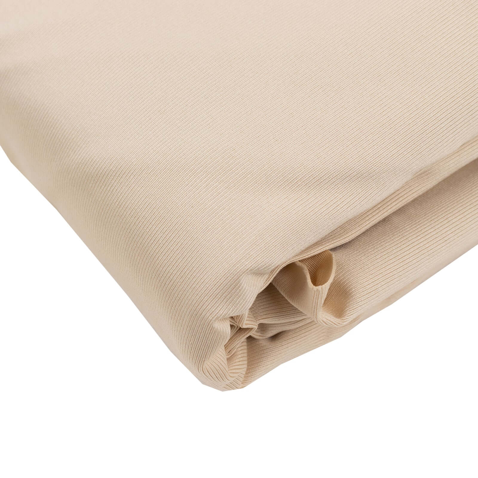 Premium Beige Scuba Polyester Fabric Roll, Wrinkle Free DIY Craft Fabric Bolt- 60x10 Yards