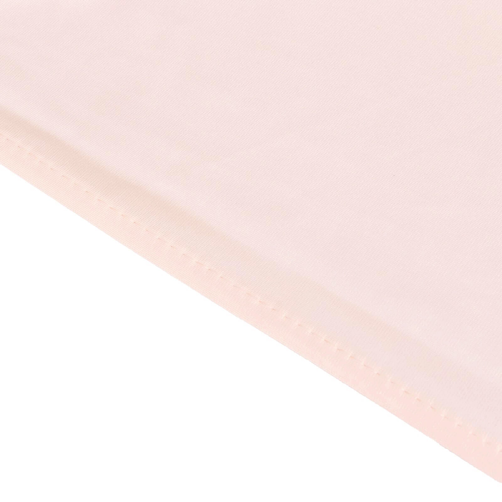 Premium Scuba Rectangular 90x156 Tablecloth Blush - Wrinkle Free, Stain Resistant & Seamless Table Cover