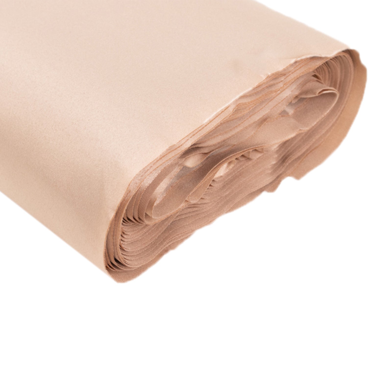 54x10 Yards Nude Lamour Satin Fabric Bolt, Heavy Matte Satin Fabric By The Yard