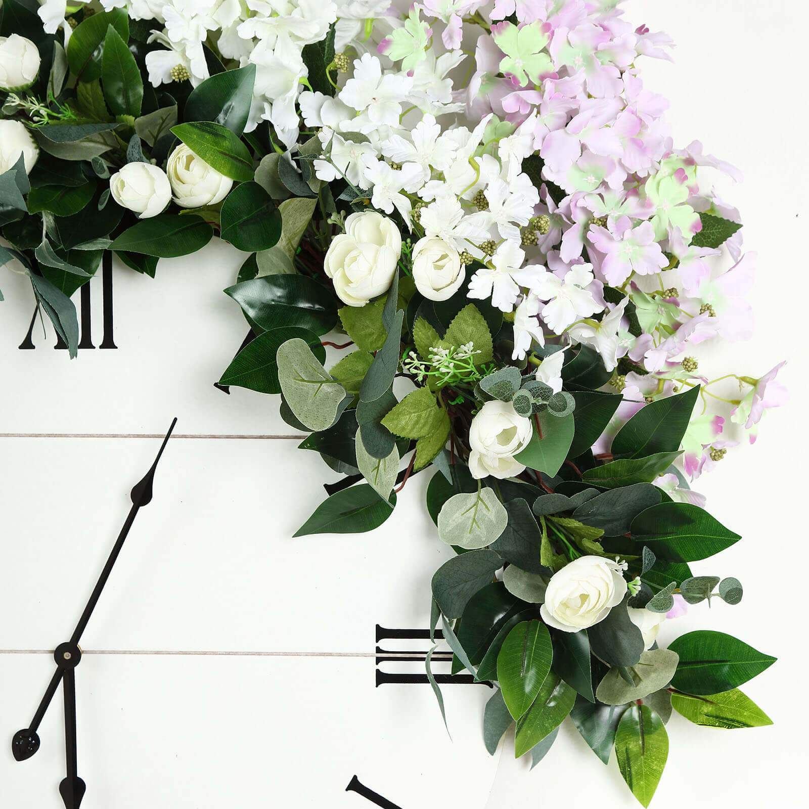 40 Artificial Eucalyptus Willow Leaf Ranunculus Flower Garland Vine