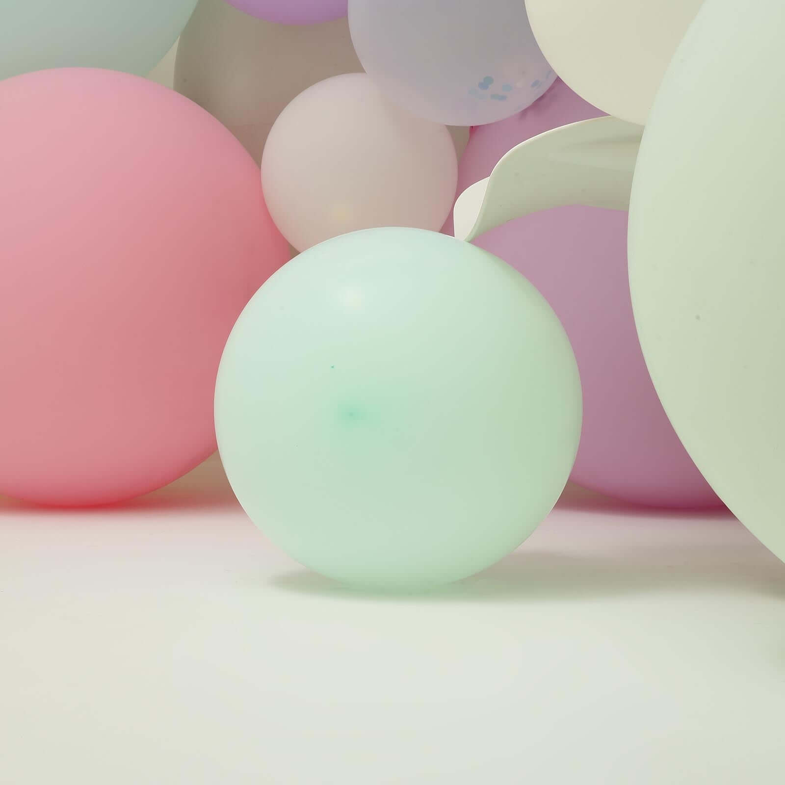 10 Pack 18 Matte Pastel Mint Helium or Air Latex Party Balloons